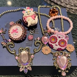 Pink and Gold Kids Jewelry Set